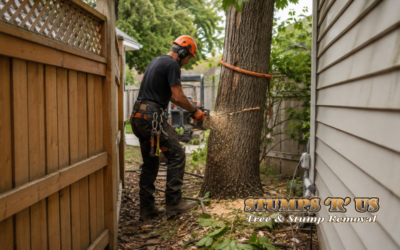 Backyard Tree Removal: Taking Down Trees where access is tight